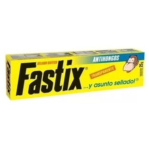 Fastix Transparente Antihongos 25g Sellador Sintetico