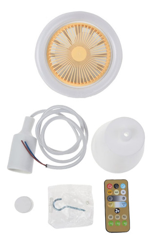 Ventilador Led Luz Ca Techo Lampara Regulable Temporizador