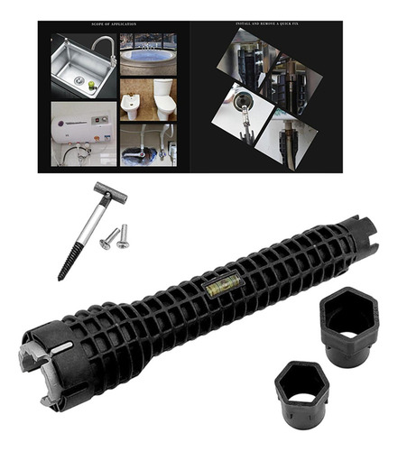 W Instalador De Grifo De Fregadero Con Llave De Tubo De