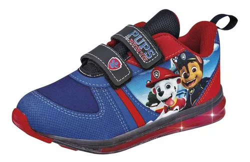 Tenis Paw Patrol Luces De Ni o Tci Azul Rey 104 095