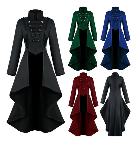 Disfraz De Tela Para Mujer, Vestido Medieval, Abrigo De Cola Para Mujer