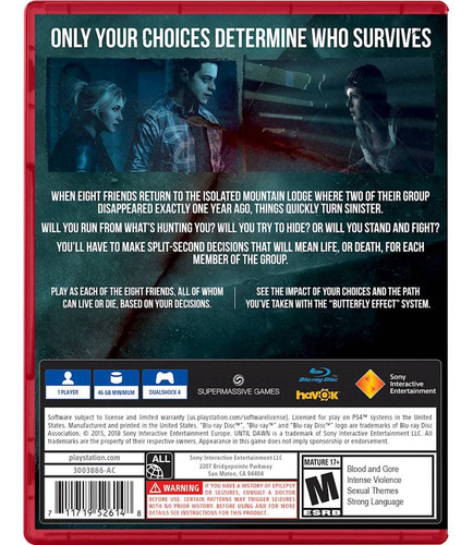 Until Dawn: Playstation Hits Standard Edition