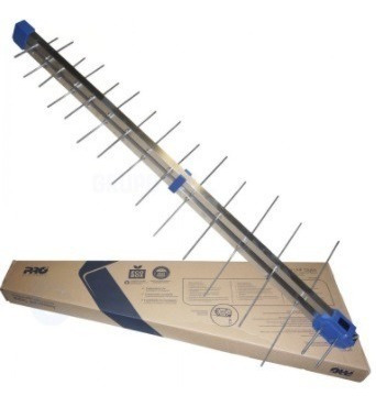 Imagen 2 de 3 de Antena Log Uhf Pro Tv Digital Full Hd Para Exterior 1040