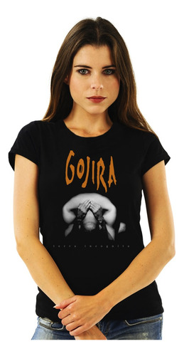 Polera Mujer Gojira Terra Incognita Metal Impresión Directa