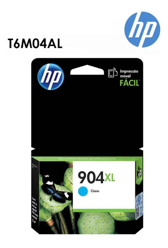 Cartucho Tinta Hp 904xl Cian T6m04al Original Alto Rendimie
