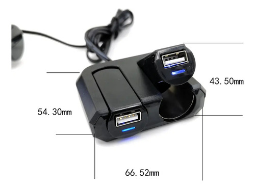 Cargador Auto Usb Smart Ic 2 Socket Encendedor Adaptador