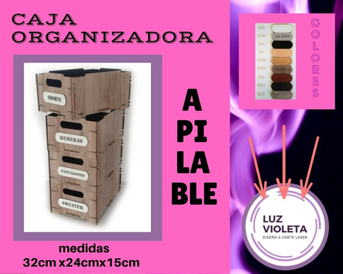 Imagen 2 de 5 de Cajon Caja Apilable Fibroplus Fibrofacil Con Identificador
