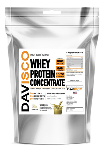 1 Kilo | Davisco Wpc 80 Whey Protein Importada E.e.u.u.