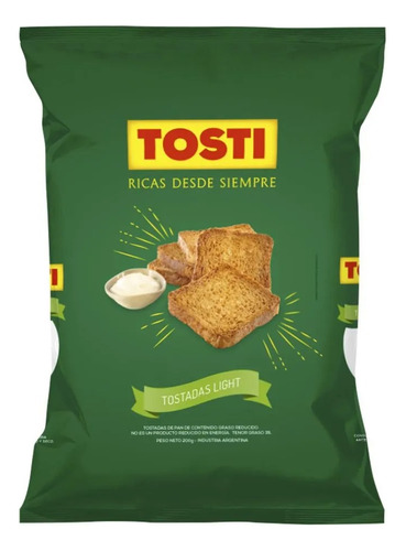 Paquete De Tostadas Clasicas Light 200g Tosti