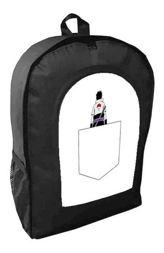 Mochila Negra  Naruto Shippuden Adulto / Escolar J4