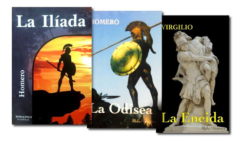 La Ilíada + La Odisea + La Eneida - Gradifco Pack De 3 Libro