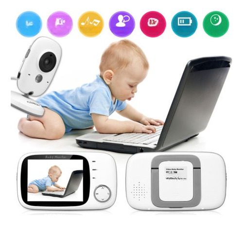 Lcd De 3,2  Wireles Nanny Cámara Digital Video Baby Monitor 