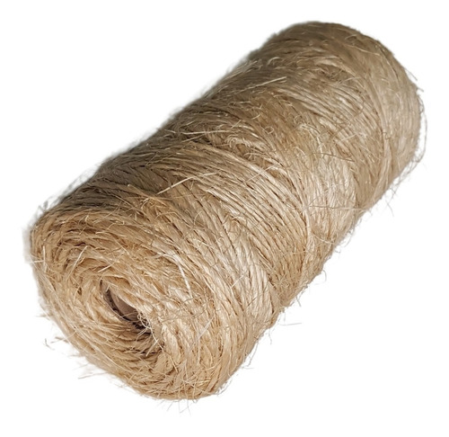 Hilo Tf Sisal 400gr. En Bobina Color Marrón Claro 150m Con Espesor De 3mm X 1 Unidades 350g