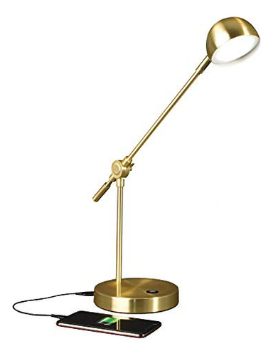 Direct Led Desk Lamp With Usb Port - Modern, Adjustable...