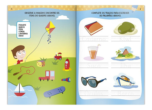 Aprenda em casa Exercitando a Escrita: Palavras, de (Ilustrado(es) por) Todolivro. Editorial Brasileitura, capa mole em português, 2015