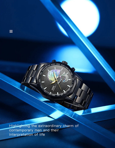 Reloj Sku Clásico De Cuarzo Original Opk En Relieve Con