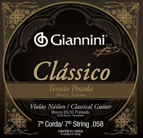 7 Corda Avulsa Giannini Clássico Violão Pesada Genwpa7