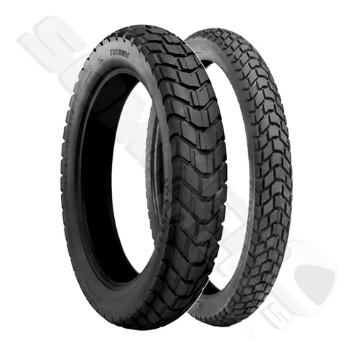 Par Pneu 120-80-18 + 90-90-21 T&c Uso Com Câmara Technic