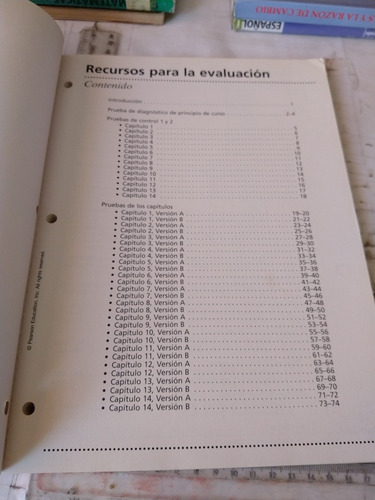 Recursos Para La Evaluación Álgebra 2 Prentice-hall (Usado)