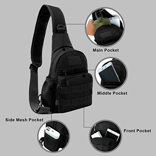 Bolsa De Pecho Bravehawk Outdoors, De Nailon 900d, Táctica
