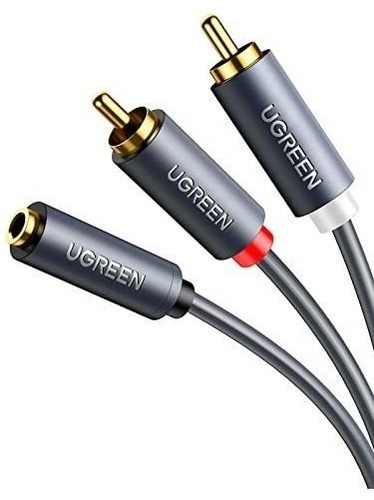 Ugreen Cable De 0.138 in Hembra A 2 Rca Macho Chapado En Oro