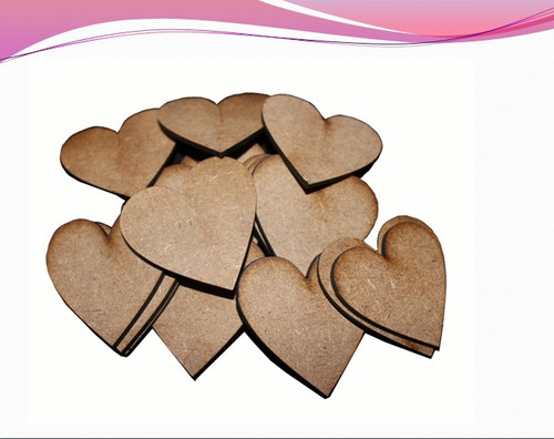 Corazon 5 Cm Mdf 3mm Con 200 Pz Varios Modelos