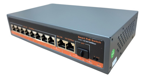 Switch Giga Suite 8portas Poe+ 2 Uplink 1 Sfp 10/100/1000
