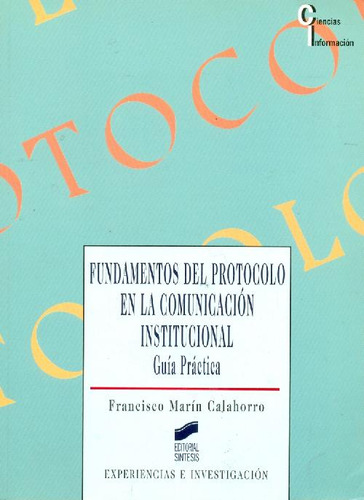Libro Fundamentos Del Protocolo En La Comunicación Instituci