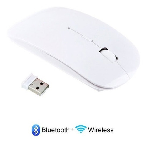 Imagen 4 de 4 de Mouse Bluetooth 5.1 + Inalambrico 2.4ghz Recargable / Boleta