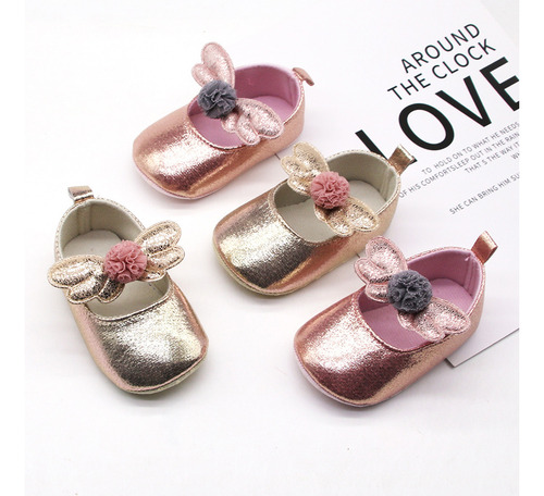Zapato Con Apliques Prewalker Bow 4484 Para Bebés Recién Nac