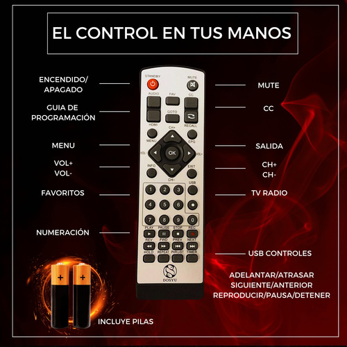 2 Pz Decodificador Tv Convertidor Transmisión Señal Digital