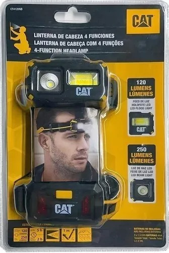 Linterna Vincha Led Cabeza Minero 120-250lm Cat 4 Posiciones