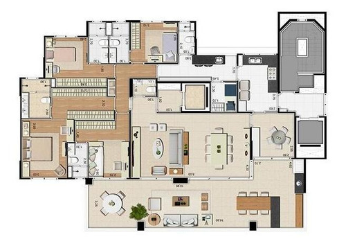 Imagem 8 de 15 de Apartamento Para Venda Em São Paulo, Água Branca, 3 Dormitórios, 3 Suítes, 4 Banheiros, 4 Vagas - Cap1960_1-1182309