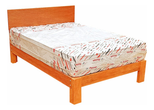 Cama 2 Plazas,madera Tornillo,modelo Palermo