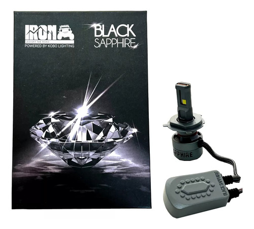Kit Cree Csp Black Sapphire Super Canbus Iron Led Ir100 75w Hb4/9006 Negro Blanco Frío
