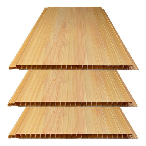Kit 5 Caixas Com 30 M² Forro De Pvc Plus 8mm X 20cm X 3,00m