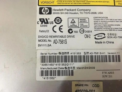 Imagem 4 de 4 de Gravador De Dvd Do Notebook Hp Compaq Cq50-110br