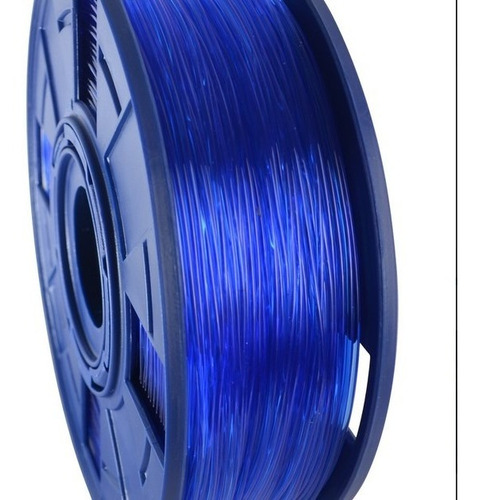 Imagem 1 de 1 de Filamento Pla Azul Translucido Melhor Qualidade! 1kg