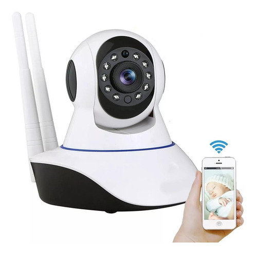 Imagen 1 de 10 de Cámara Ip Full Hd Wifi Motorizada Micro Sd Visión Nocturna