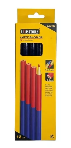 Lápiz Para Carpintero 2 Colores Azul Y Rojo ALYCO, Productos