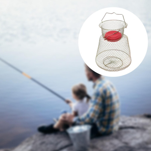 Cesta De Pesca Flotante Mantener Con Diámetro Inferior 45cm