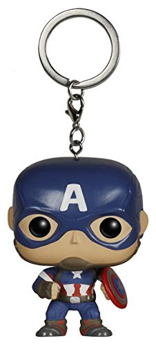 Funko Pop! Llavero: Marvel - Cap America Vengadores 2 Erqk0