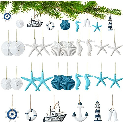 26 Piezas De Resina Starfish Ornaments Verano Playa Fyv7r