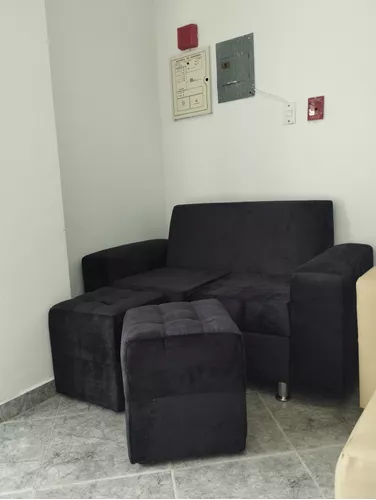 New sofa ! Sofa de piel natural color negro mate 240 x 85 x 78