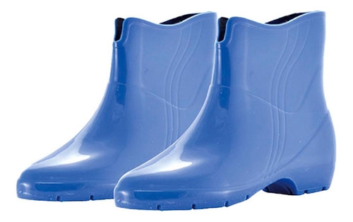 Bota Pvc Azul Femin.pat Rca 39