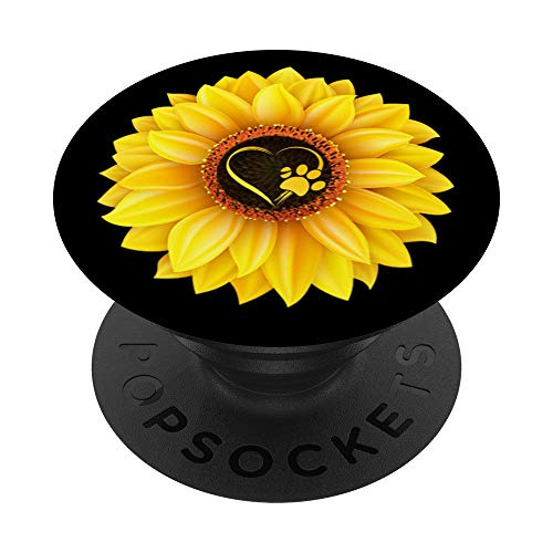Paw Print Dog Paw Cute Dog Love Yellow Sunflower On Zq2dt