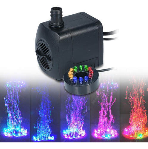 Bomba Led Sumergible Para Acuarios, 800 L/h, Ultrasilenciosa
