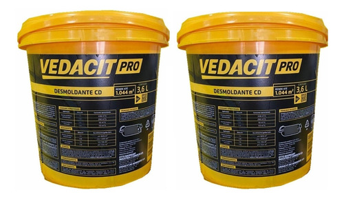 Desmoldante Para Fôrmas - Desmol Cd 3,6 L Vedacit - Kit 2 Un