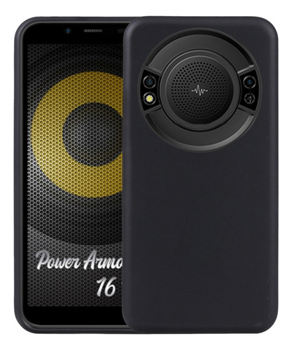 Capa De Telefone Tpu Preta Para Ulefone Power Armor 16 Pro