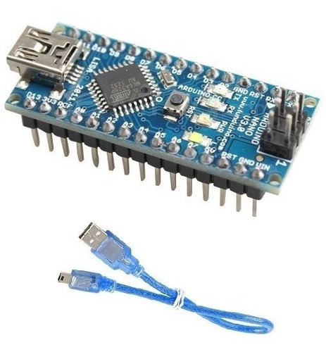 Arduino Nano V3.0 Atmega328p Armado + Cable Usb